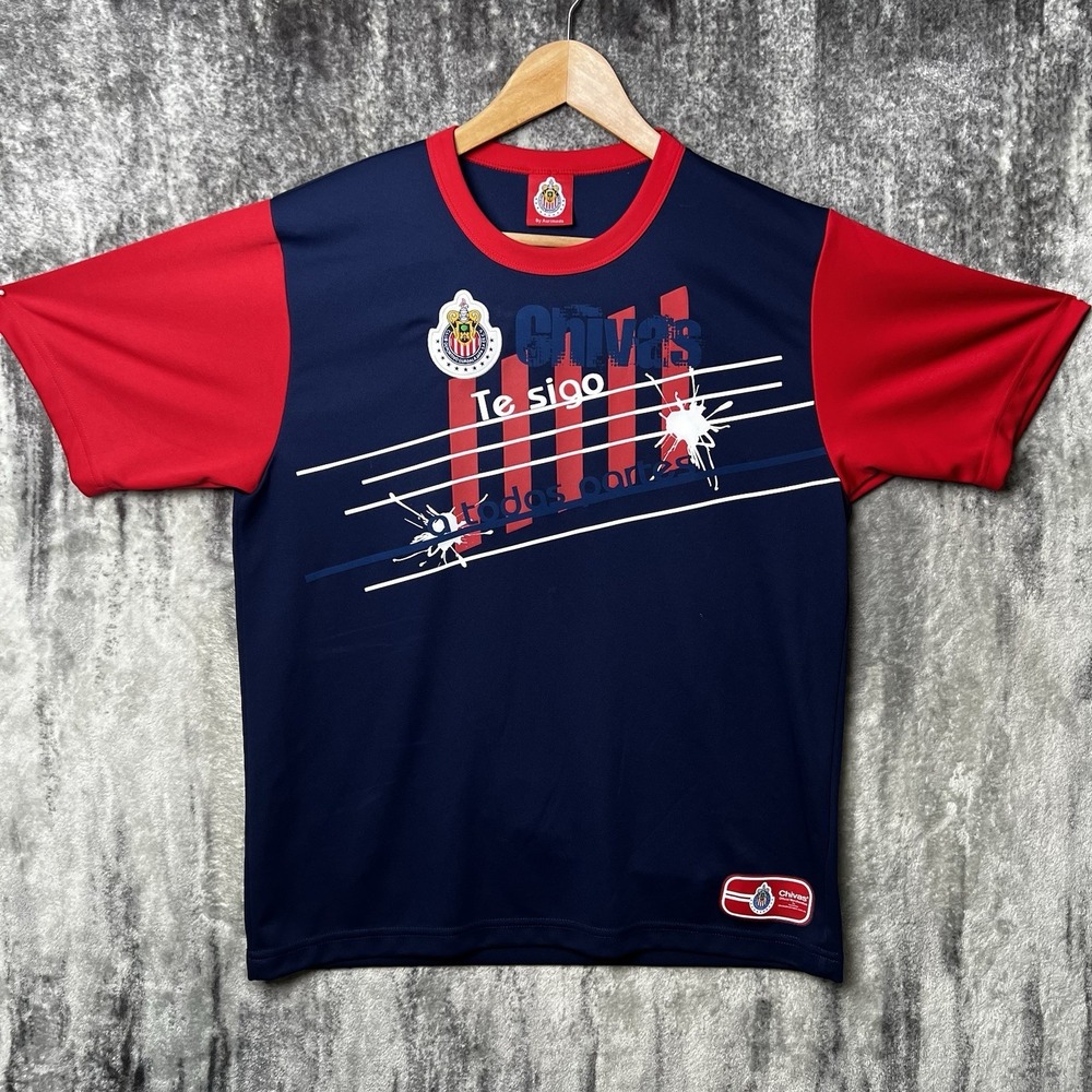 Y2K Chivas de Guadalajara Te Sigo a Todos Partes Fan Jersey Size XL